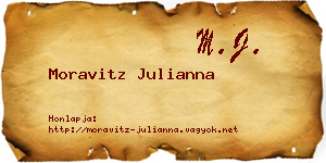 Moravitz Julianna névjegykártya